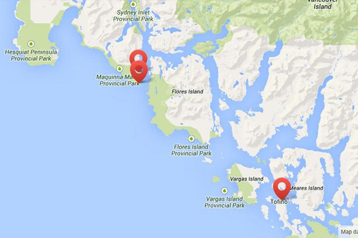 Карта острова Ванкувер горячие источники