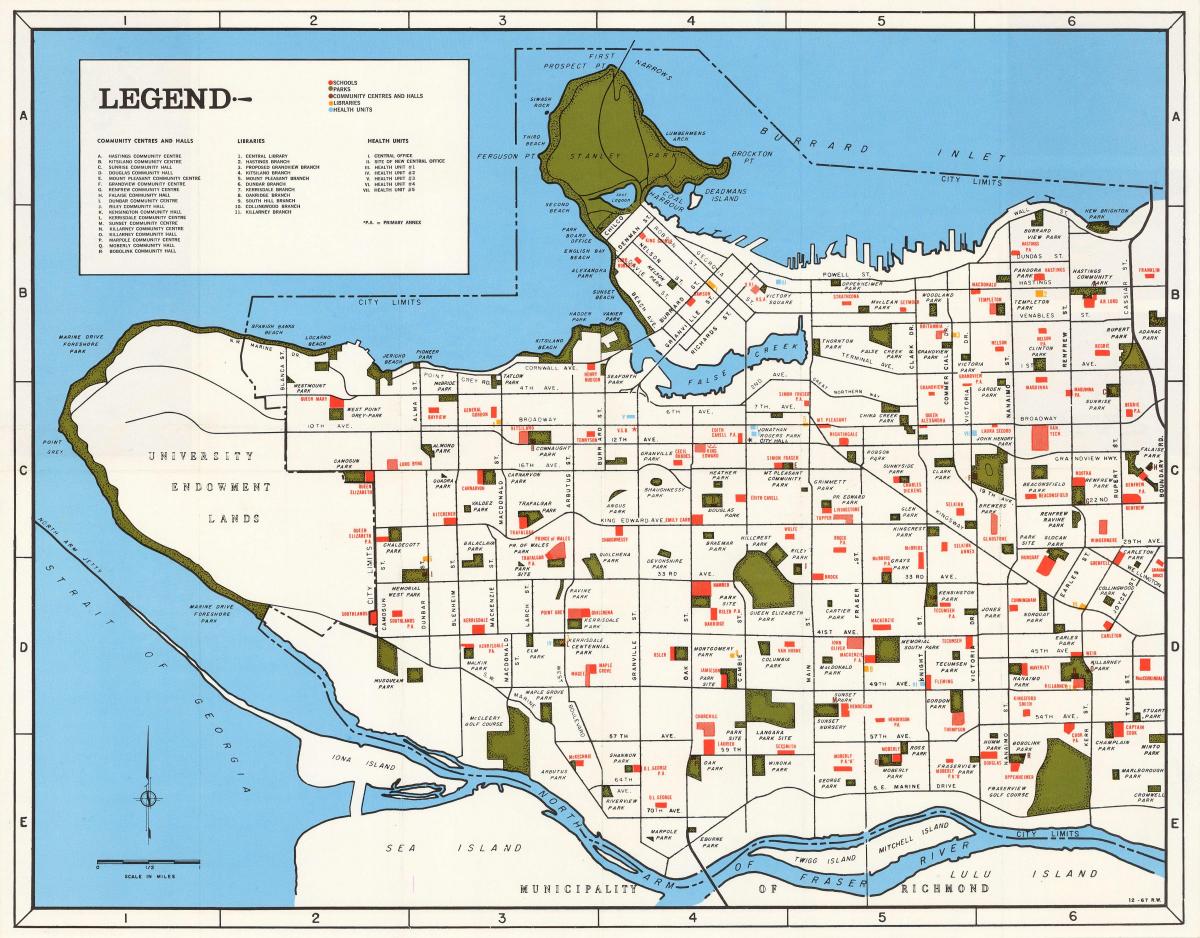 Карта сообщества Ванкувера 