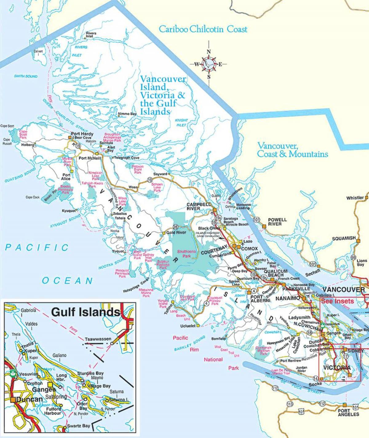 Ванкувер парков карте