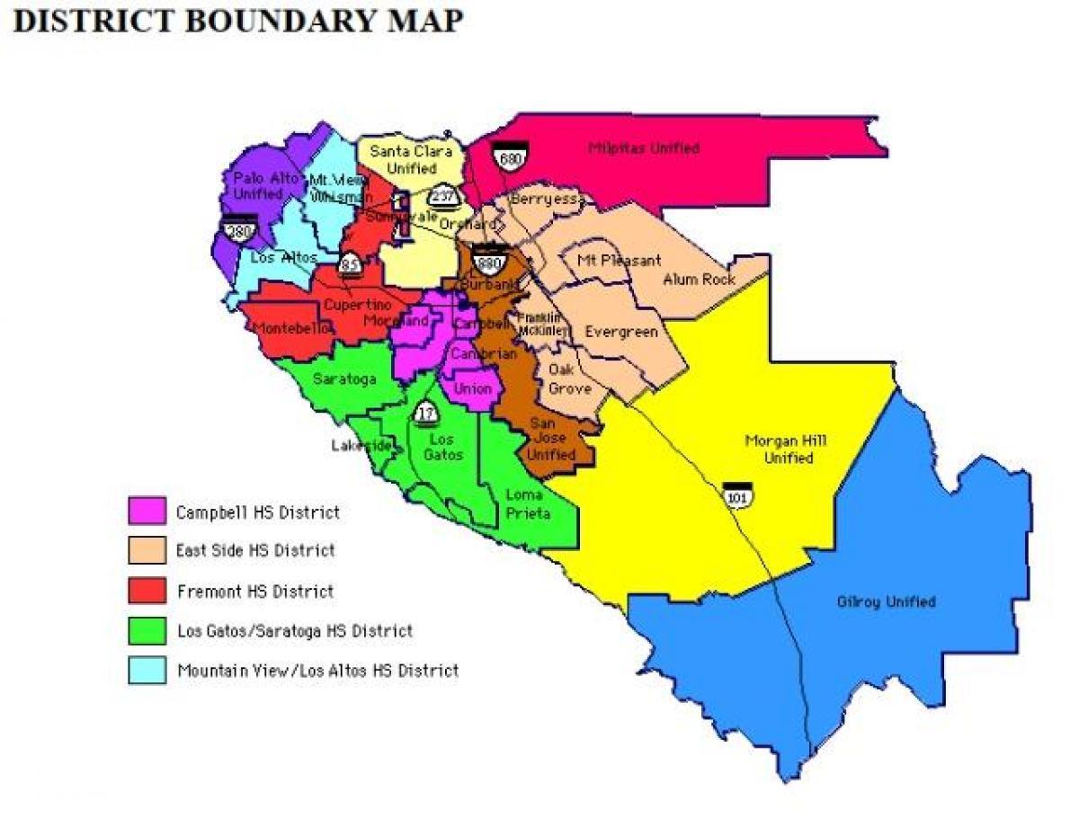 Карта вечнозеленых школьного округа