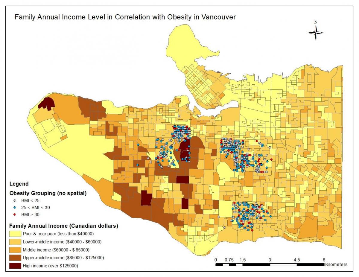 Карту дохода Ванкувер 