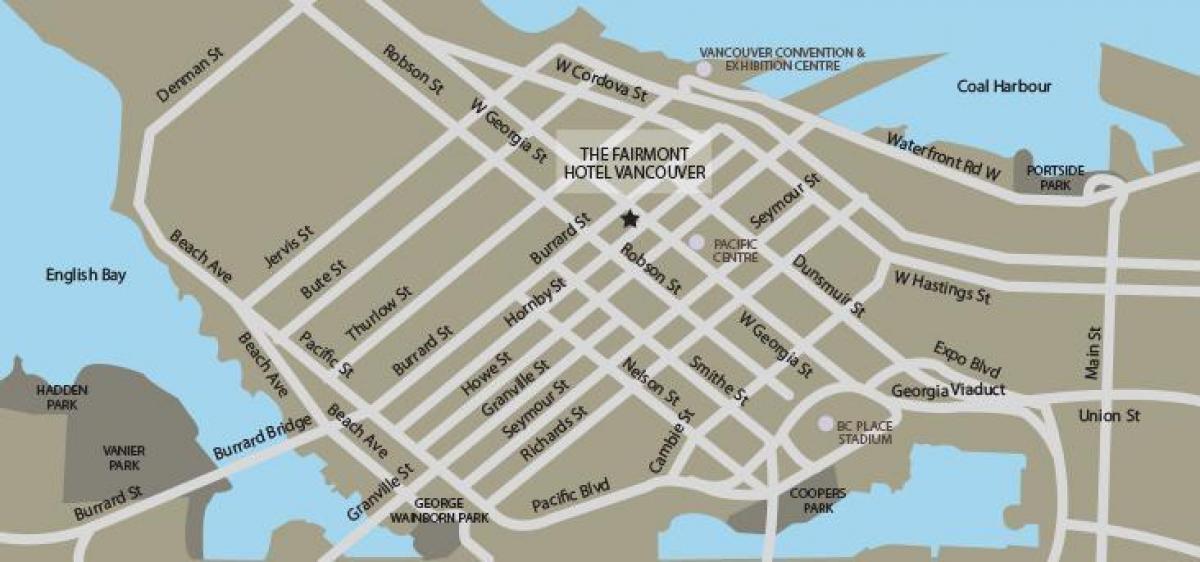 Карта проезда Ванкувер