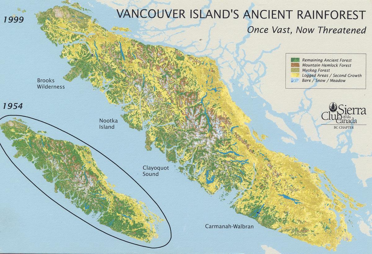 тропический остров Ванкувер карта