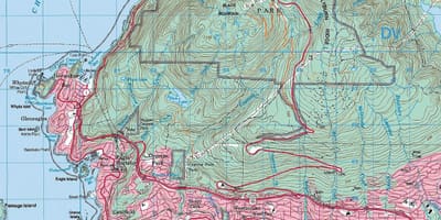 Карта Ванкувера топографическая