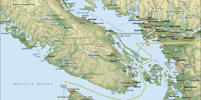 Карта района Ванкувере