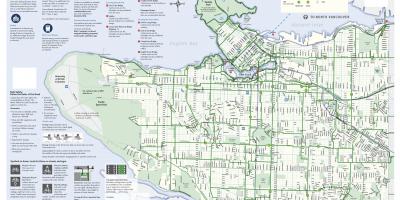 Ванкувер велодорожку карте