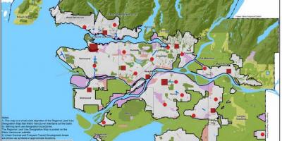 Больший Ванкувер региональный район на карте