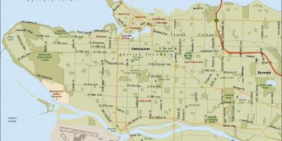 Расположение Ванкувер карта