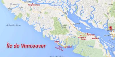 Карта острова Ванкувер золото претендовать 