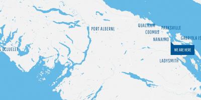 Карта Кумбса острове Ванкувер 