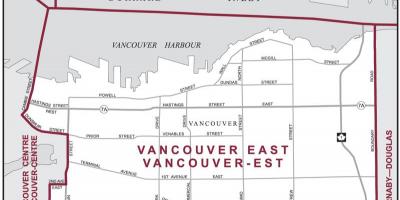 Карта Восточно-Ванкувер 