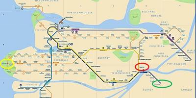 Карта метро Мейпл Ридж в Ванкувер