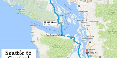 Остров Ванкувер карта дальнего расстояния