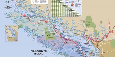 Остров трассы Ванкувер карта