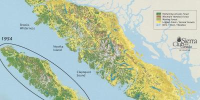 Тропический остров Ванкувер карта