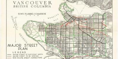Карта старинные Ванкувер